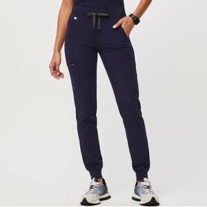 FIGS Zamora Jogger Scrub Pants Navy Blue Size S Technical Collection